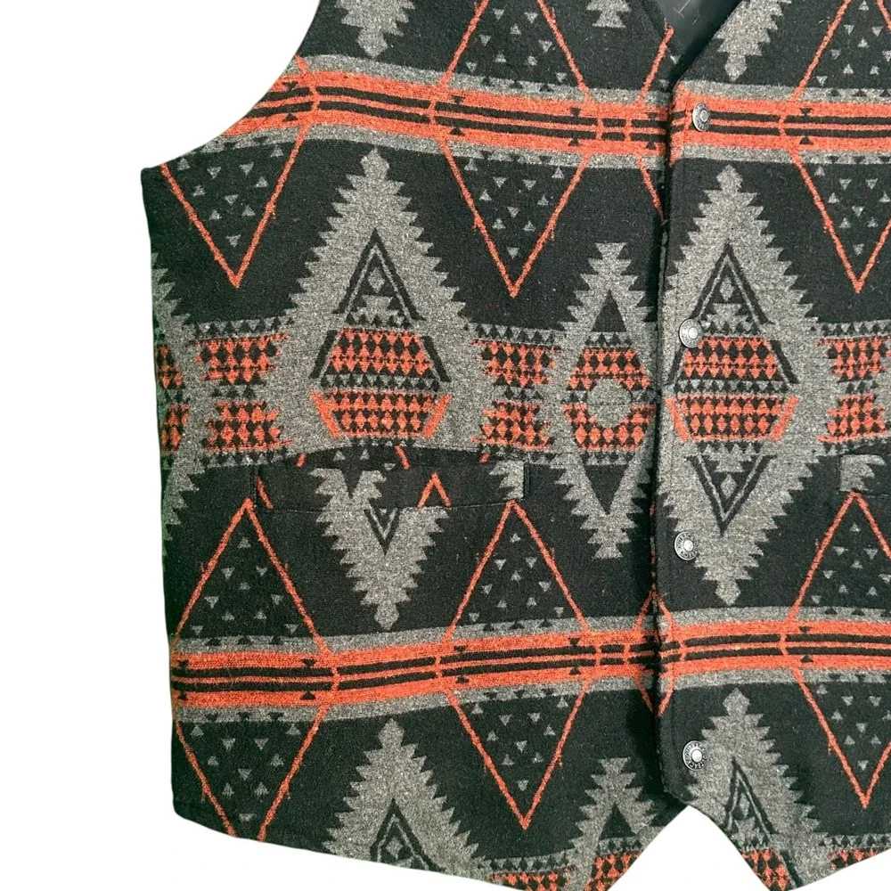 Outback Trading Co Owen Vest 29737 Southwest Wool Blend Aztec Mens‎ LG Western